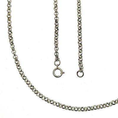 Image 1 of Silver jasseron necklace | 70 cm