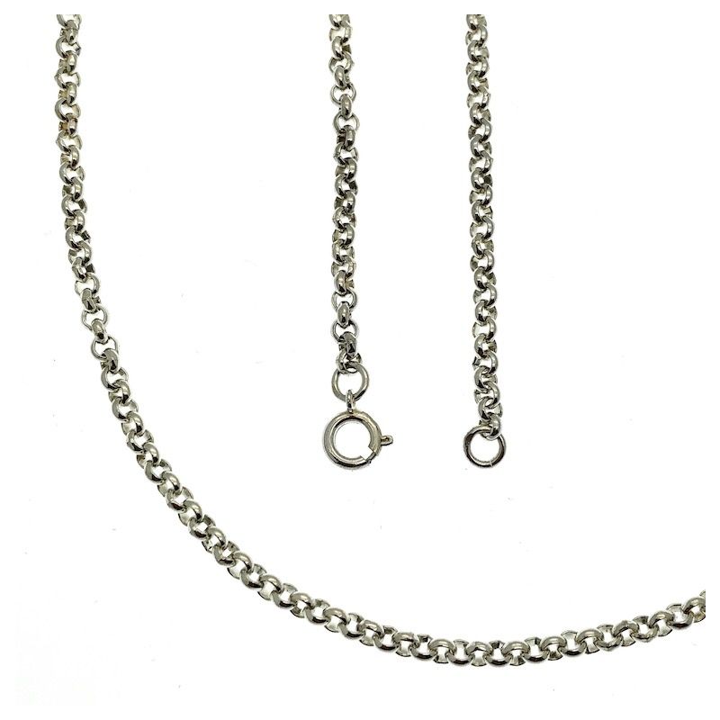 Image 1 of Silver jasseron necklace | 70 cm