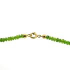 Image 3 of Peridot bead necklace with gold clasp