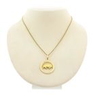 Image 3 of 18 carat gold zodiac sign pendant; Taurus