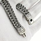 Image 8 of Silver Wide Fantasy/Fox Tail Link Bracelet