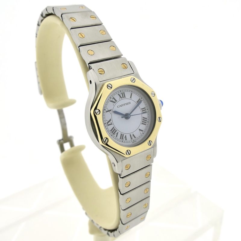 Image 3 of Cartier Santos Octagon Automatic; 18k gold/steel women's watch