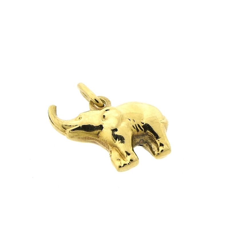 Image 3 of Gold elephant pendant