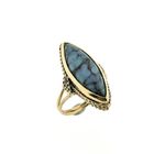 Image 1 of Vintage gold ring with turquoise