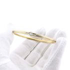 Afbeelding 9 van Bicolor gouden slavenarmband met diamanten; Maat M/L
