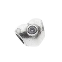 Pandora charm; Silver; Sparkling Heart