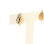 Image 5 of Tricolor gold stud earrings