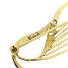 Image 6 of Two-tone gold brooch with zirconia.