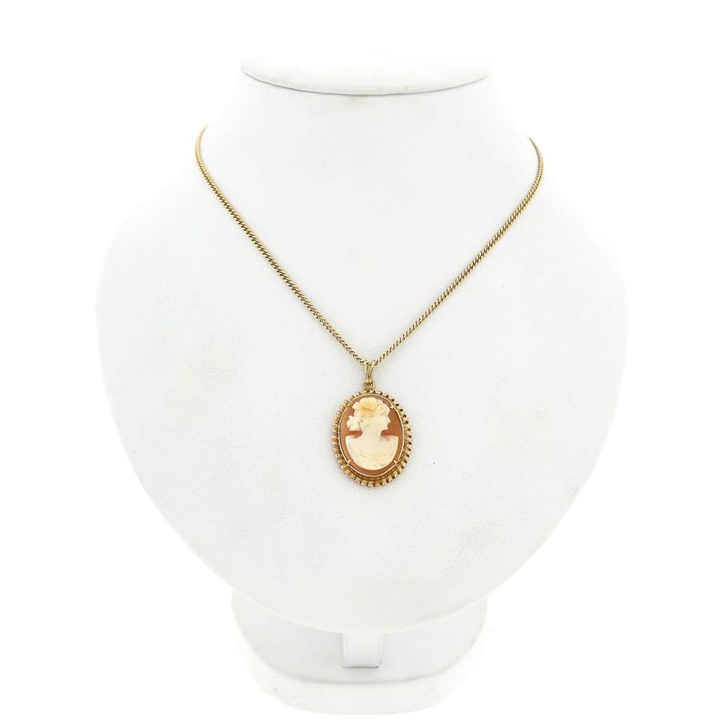 Image 4 of Gold Cameo Pendant