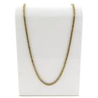 Image 1 of Gold square king chain | 58 cm