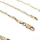 Image 2 of Gold twisted gourmet link necklace | 47 cm
