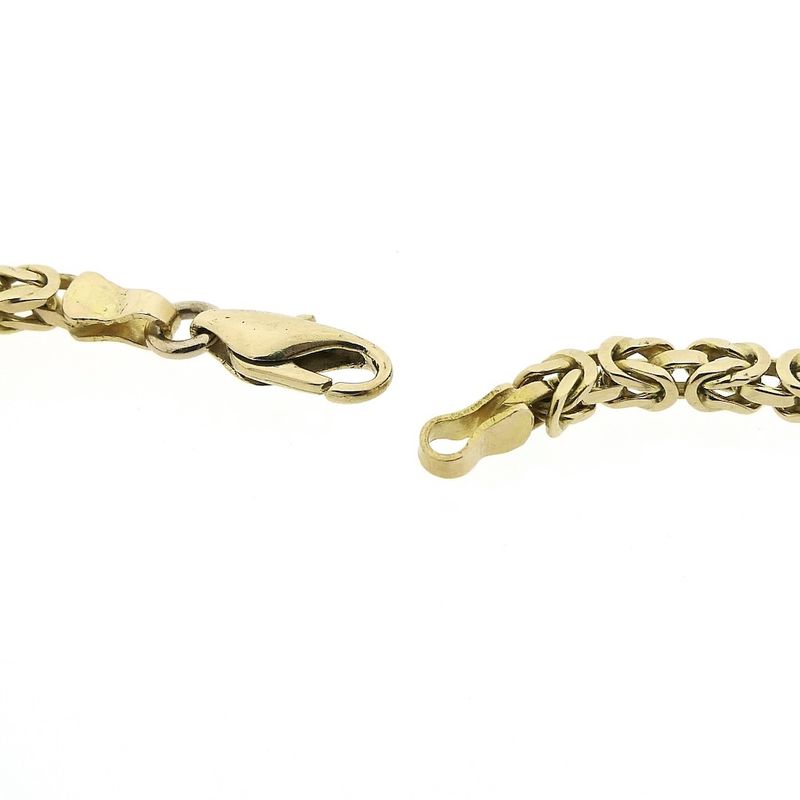 Image 6 of Gold square king chain | 58 cm