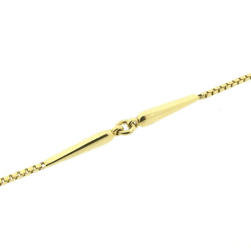 Image 4 of Long gold Venetian link chain.
