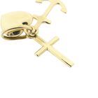 Image 3 of Gold pendant; Faith, hope and love