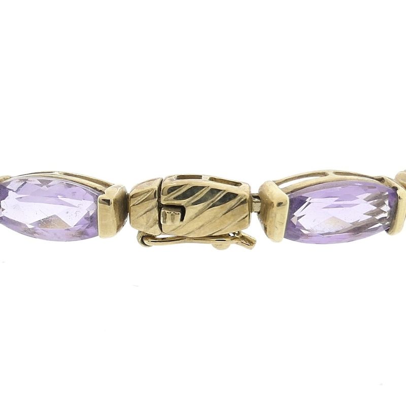 Image 3 of 8 carat fantasy link bracelet with amethyst