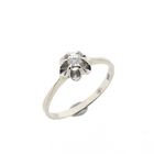 Afbeelding 1 van Witgouden solitairring met diamant; 0,10 ct.