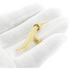 Image 3 of Gold feather brooch