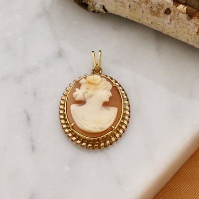 Image 2 of Gold Cameo Pendant