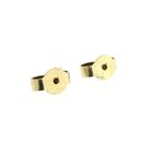 Image 7 of Bicolor Gold Earrings with Floral Pendant and Diamonds