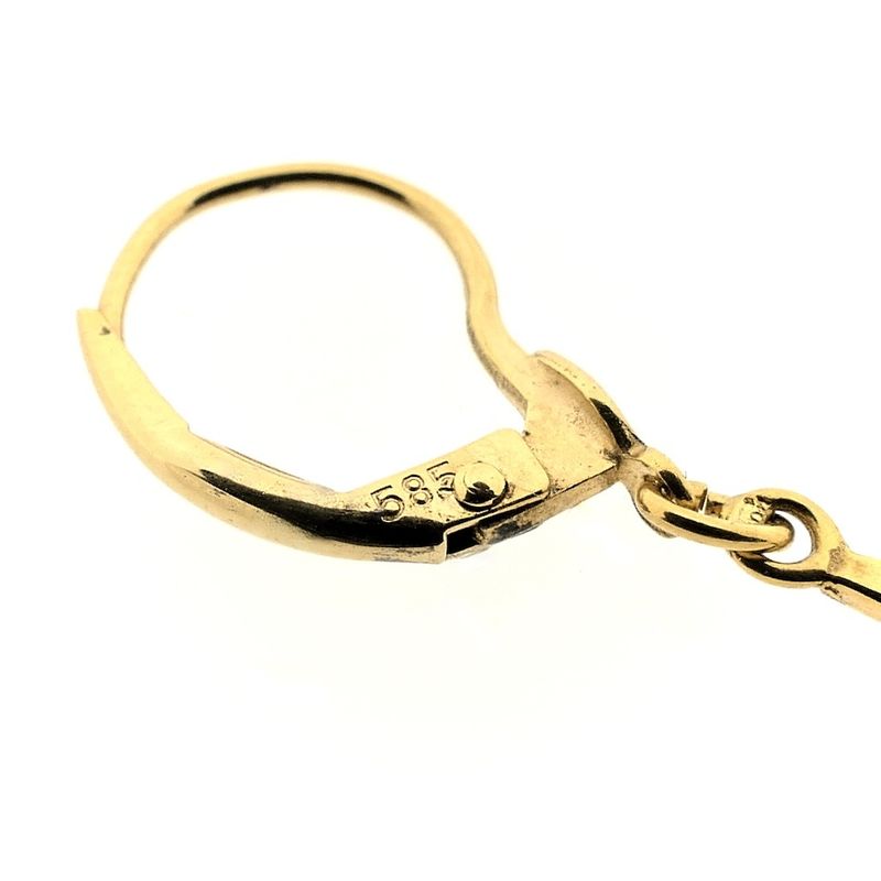 Image 5 of Gold stud earrings with zirconia