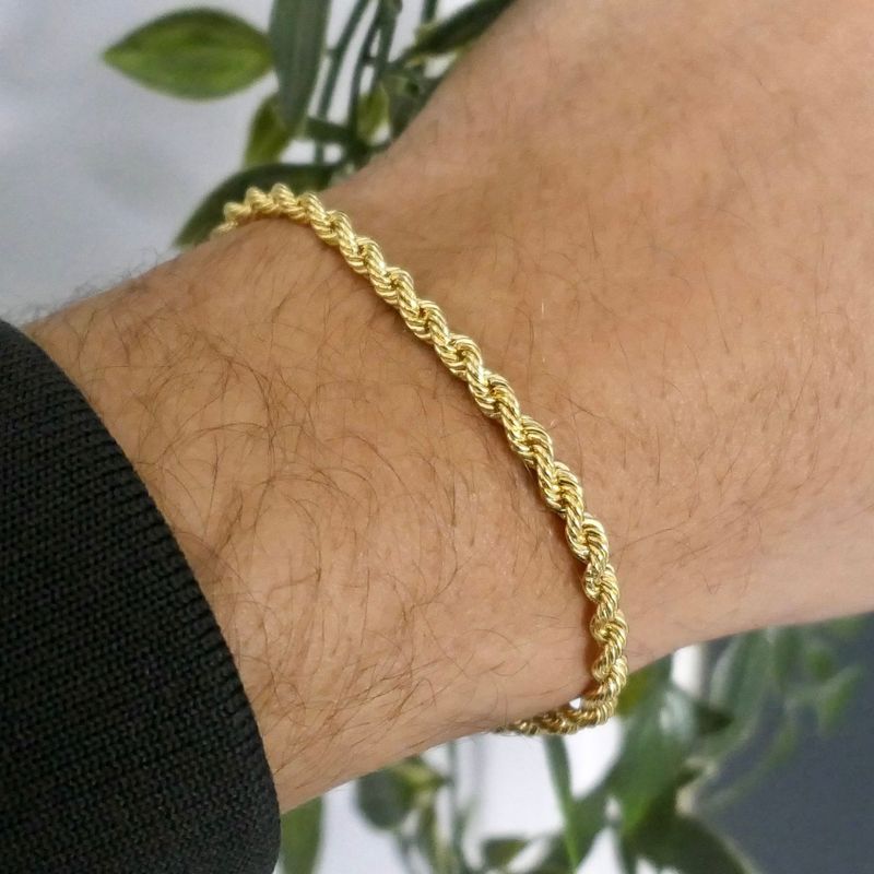 Image 9 of Golden Twisted Link Bracelet