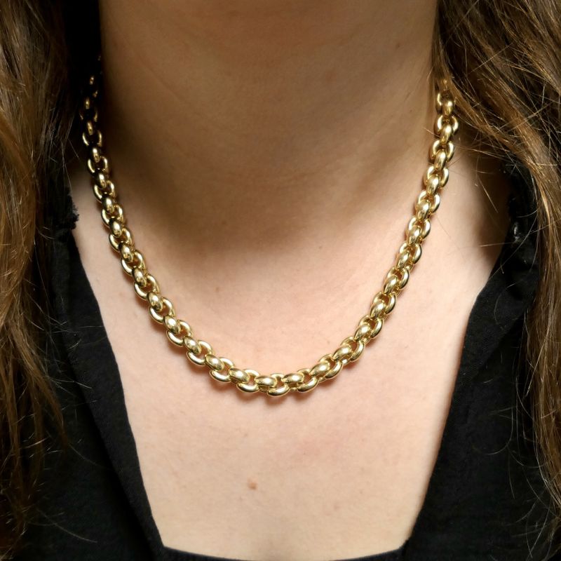 Image 10 of Golden Robust Cable Chain Necklace