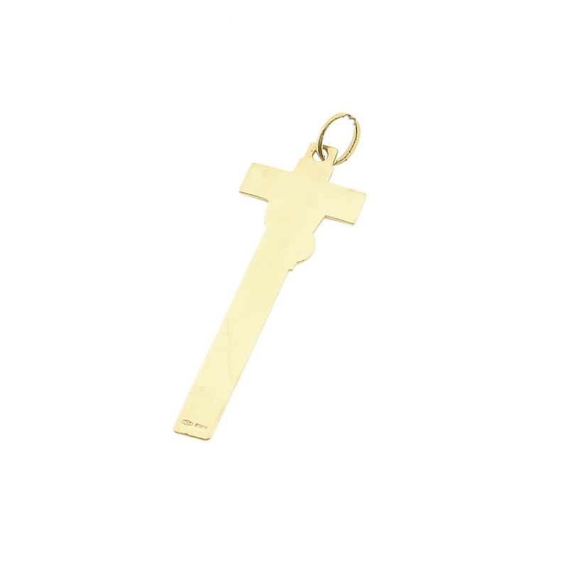 Image 4 of Gold cross pendant with corpus of Jesus