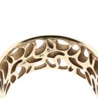 Afbeelding 5 van Vintage brede gouden ring met een open patroon