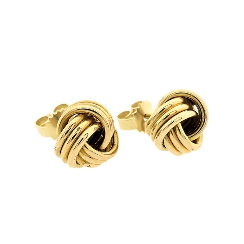 Image 3 of Gold stud earrings as a button