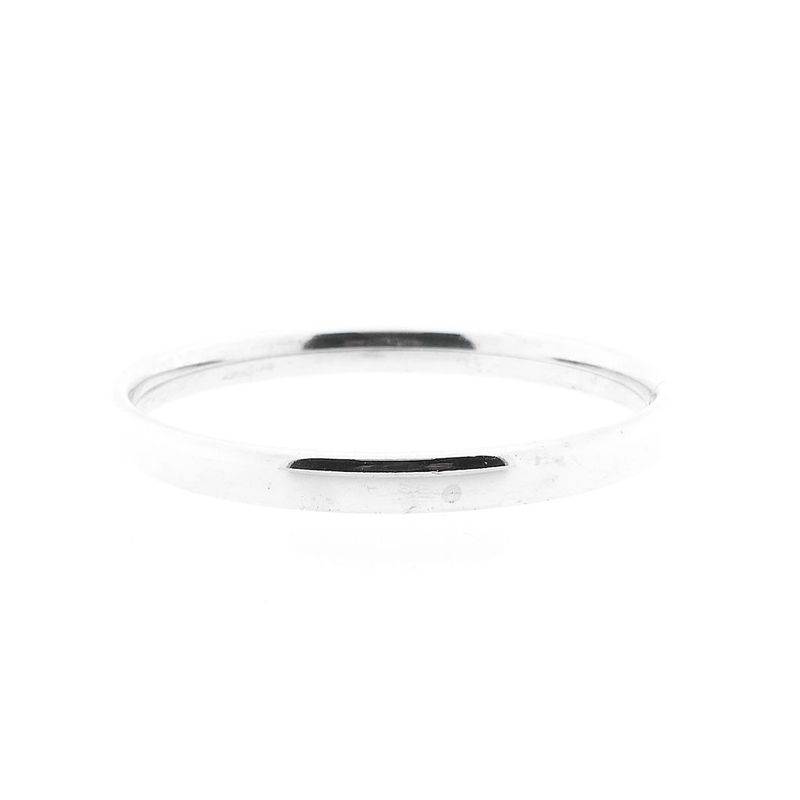 Image 1 of Silver Slave Bracelet with Pattern; Size S/M