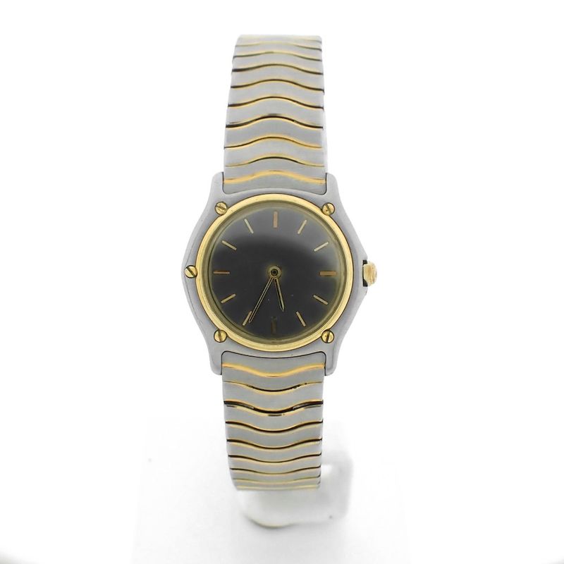 Image 1 of Ebel Classic Wave 'Tropical Dial' 181908; Gold/steel women's watch