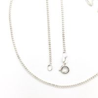 Silver gourmet link chain (suitable for a pendant) | 41 cm