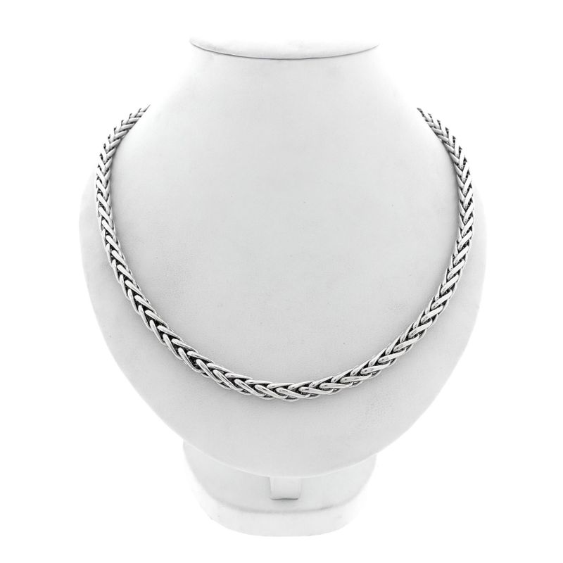 Image 1 of Silver Fox Tail Link Chain