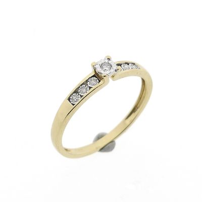 Gold ring with diamond | 0.27 ct. Image 1 of Gold ring with diamond | 0.27 ct.