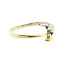 Afbeelding 7 van Bicolor gouden ring met diamant; 0,015 ct. 