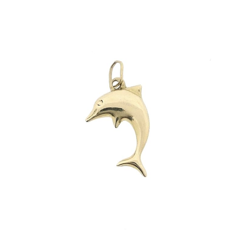 Image 1 of Golden dolphin pendant