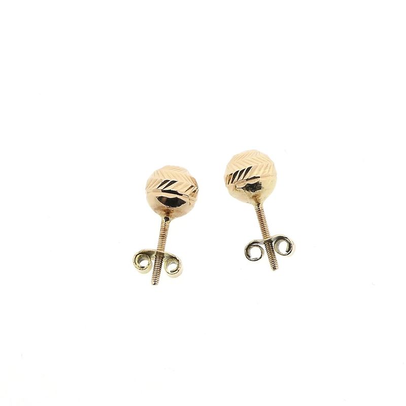 Image 5 of Gold screw stud earrings
