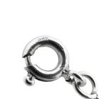 Image 8 of White gold thin gourmet link necklace