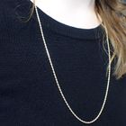 Image 2 of Long gold twisted link chain