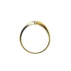 Image 4 of Two-tone gold solitaire ring with 0.08 ct. diamond | Diamonde