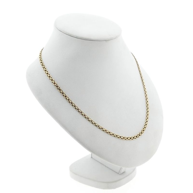 Afbeelding 3 van Gouden fantasie/ankerschakel ketting