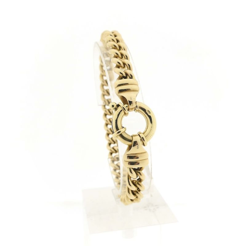 Image 1 of Gold gourmet link bracelet | 22 cm
