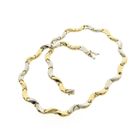 Image 8 of Two-tone gold fantasy link chain | 44 cm