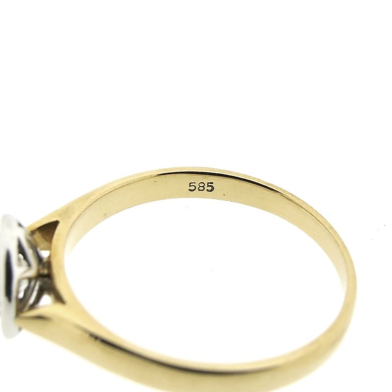 Image 5 of Gold entourage ring with diamonds; 0.46 ct.