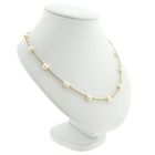 Image 3 of Gold Singapore link chain with pearls
