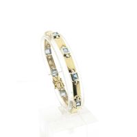 8-karat aquamarine bracelet | 19 cm