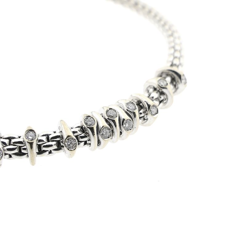 Image 4 of Fope White Gold Bracelet with Diamond; 0.15 ct; 18K; Size S