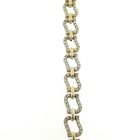 Image 5 of Gold link bracelet with zirconia