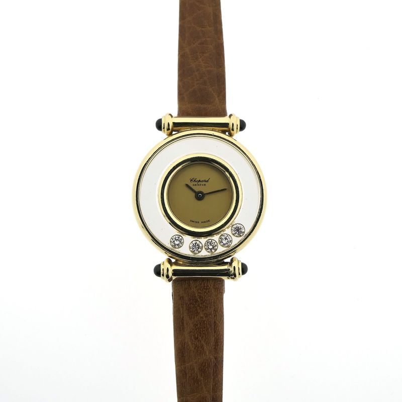 Image 8 of Chopard Happy Diamonds 4112; 18k gold women's watch with diamonds