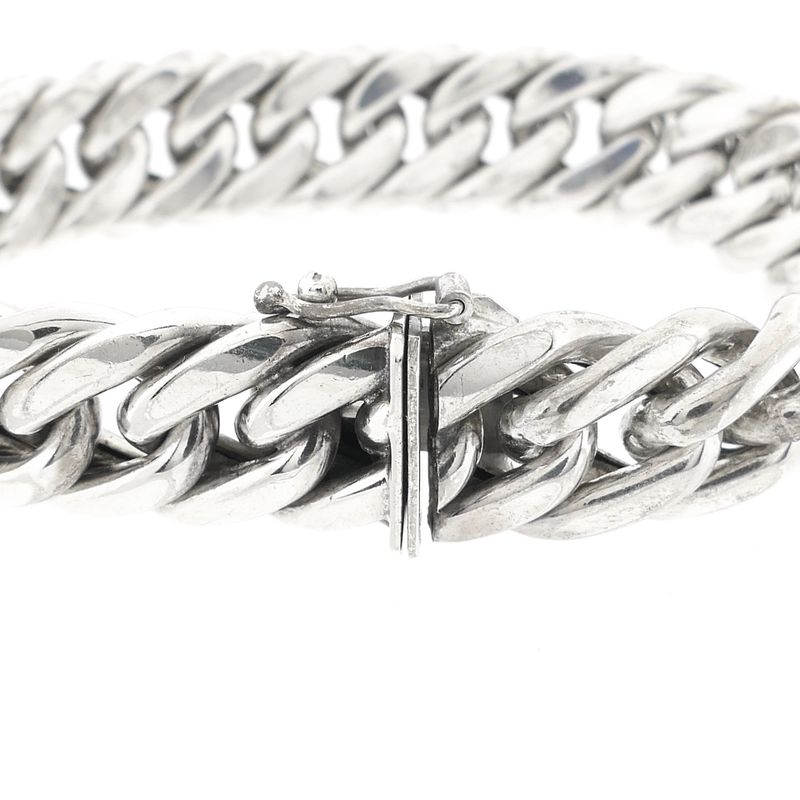 Image 3 of Solid Silver Gourmet Link Bracelet